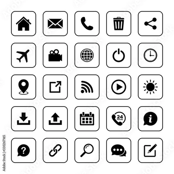 Fototapeta Website icon set, Web icon Set, symbol vector