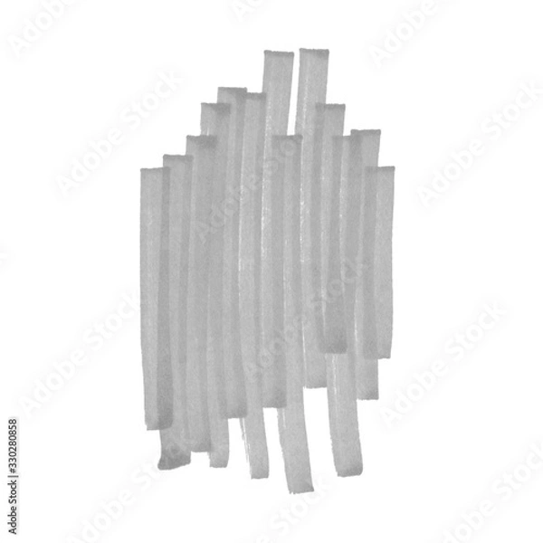 Obraz Abstract line markers cloud heap circles bright gray zigzag