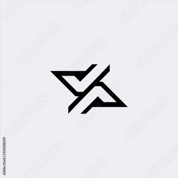 Obraz simple vector letter initial va logo design template