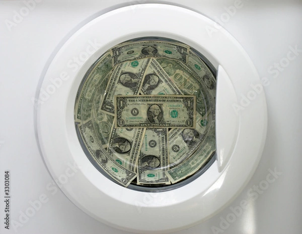 Fototapeta money laundry