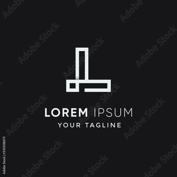 Fototapeta creative modern letter L logo template