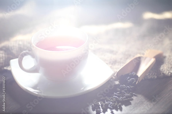 Obraz Brewed tea on a serving table