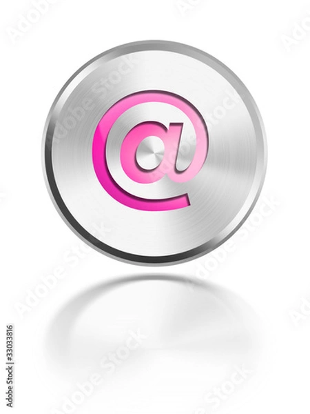 Obraz Button Icon Aqua glossy mail