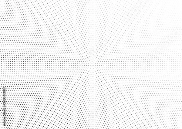 Fototapeta Abstract halftone dotted background. Monochrome pattern with dot and circles.  Vector modern futuristic texture for posters, sites, business cards, postcards, interior design, labels and stickers.