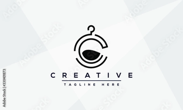 Obraz Modern creative letter C logo design. Minimal C, CC initial based vector icon.