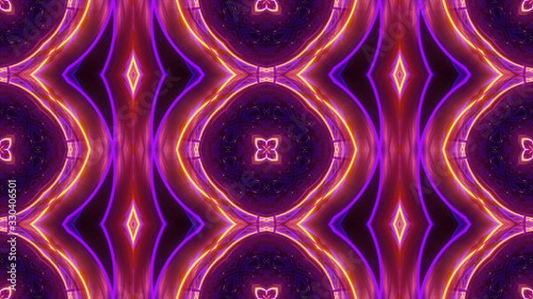 Fototapeta seamless abstract futuristic pattern illustration 3d render