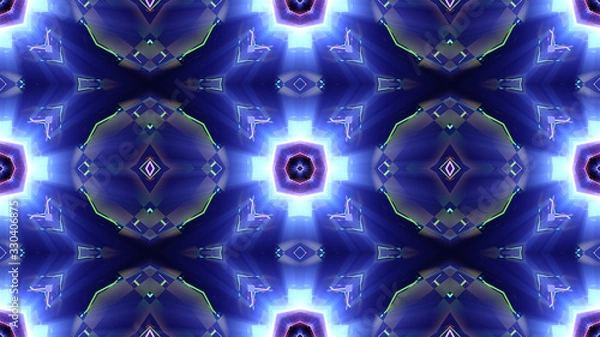 Fototapeta seamless abstract futuristic pattern illustration 3d render