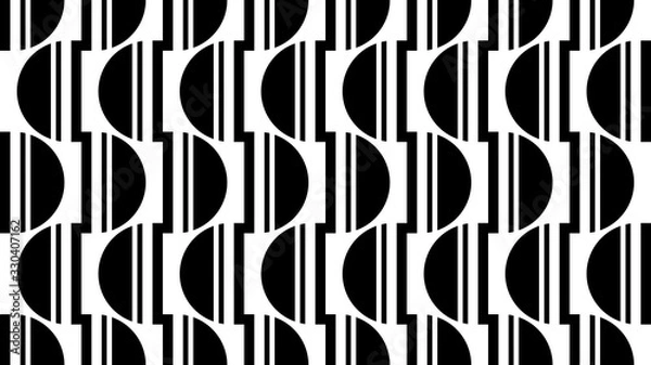 Fototapeta seamless abstract retro pattern illustration 3d render