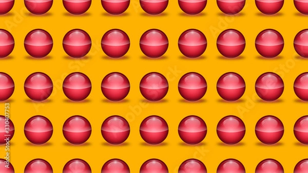 Obraz seamless abstract spheres pattern illustration 3d render