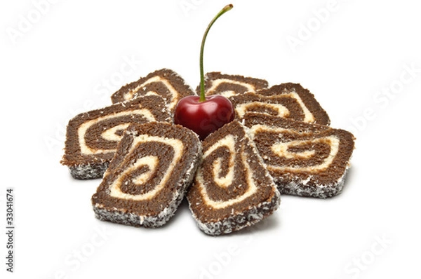Obraz Coco roll with cherry