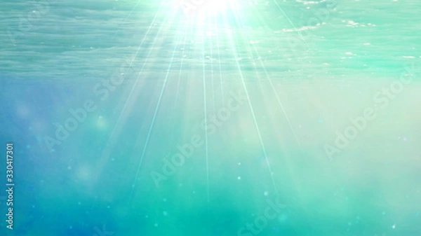 Obraz 海中のイメージイラスト