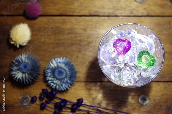 Obraz 花　コップにハート