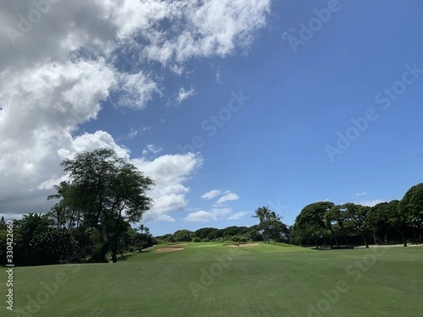 Fototapeta パラダイス・ゴルフ・イン・ワイレア・マウイ島