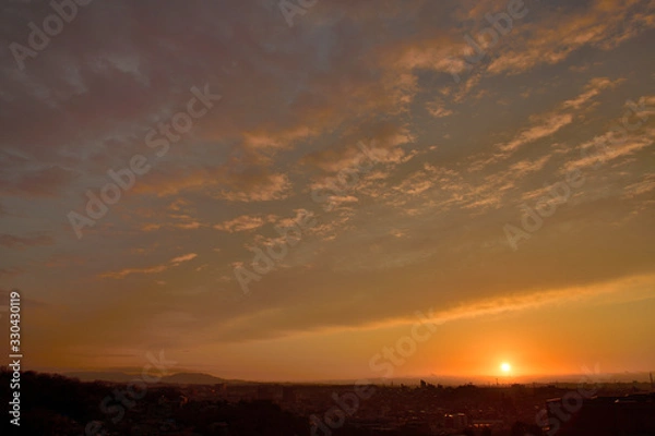 Obraz 日の出の風景