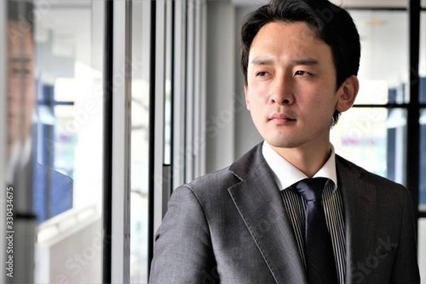 Fototapeta アジア人　ビジネスマン　ポートレート