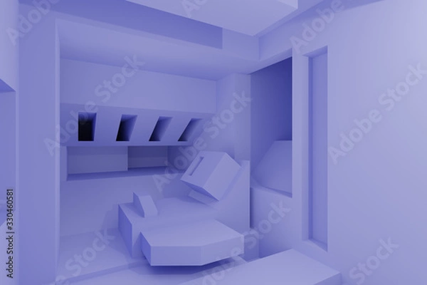 Fototapeta Futuristic Architecture Design