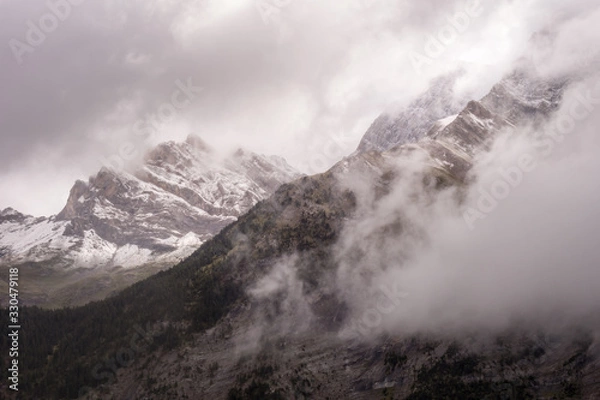 Obraz clouds over mountains
