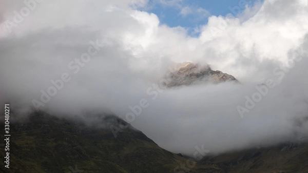 Obraz clouds over mountains
