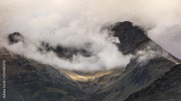 Obraz mountains and clouds