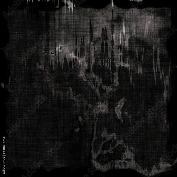 Obraz Old dark horror grunge texture.