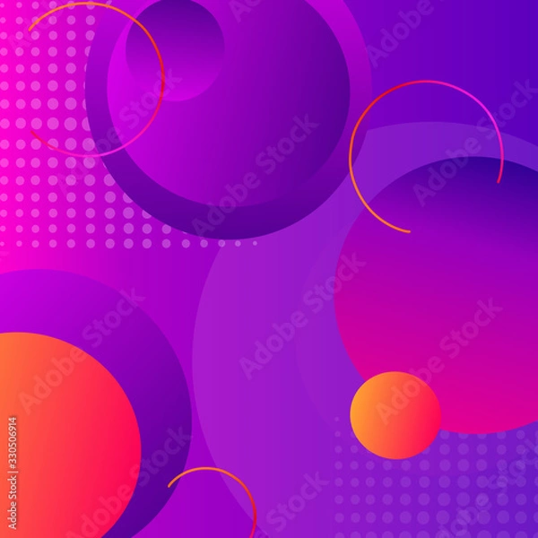 Obraz abstract background with circles