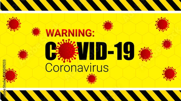 Fototapeta COVID-19 CoronaVirus Ribbon