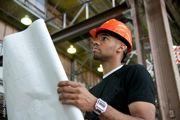 Fototapeta Factory worker