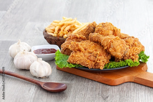 Obraz fried chicken on a plate