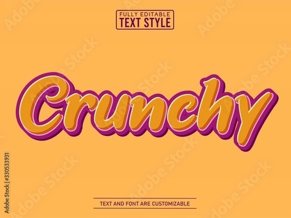 Fototapeta 3D cartoon cool trendy editable text effect