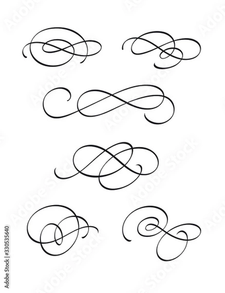 Fototapeta calligraphic_elements