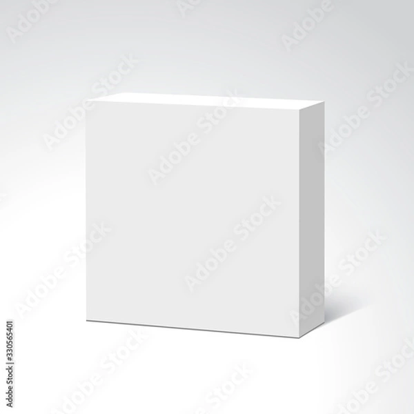 Fototapeta White box. Package. Vector illustration.
