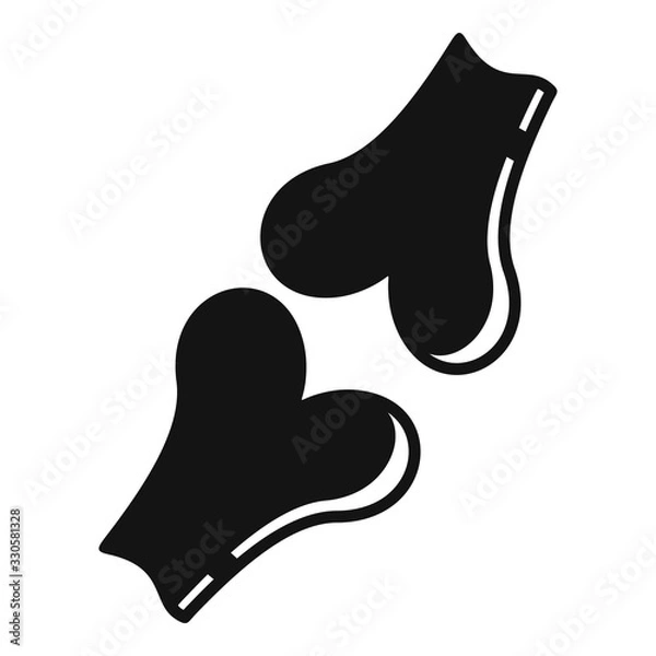 Fototapeta Podiatrist treatment icon. Simple illustration of podiatrist treatment vector icon for web design isolated on white background