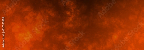 Obraz Abstract epic fire horizontal background with flame wave