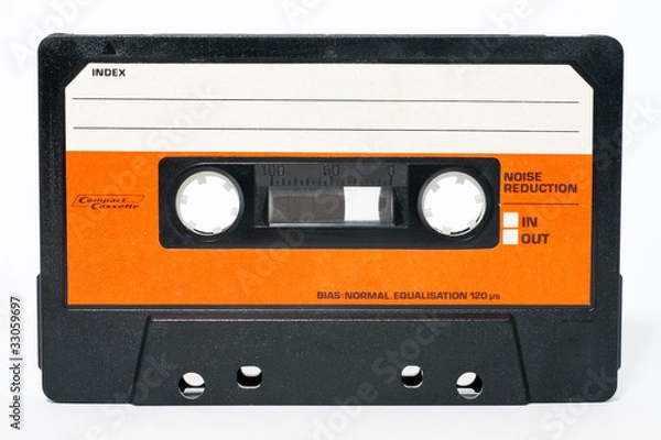 Obraz Cassette tape isolated on a white background