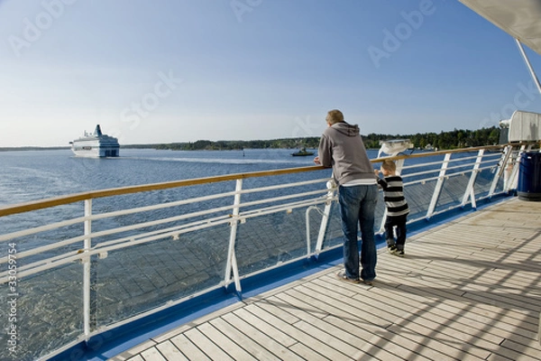 Obraz Onboard cruise ship