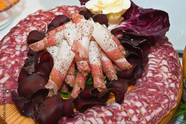 Fototapeta Cured meats