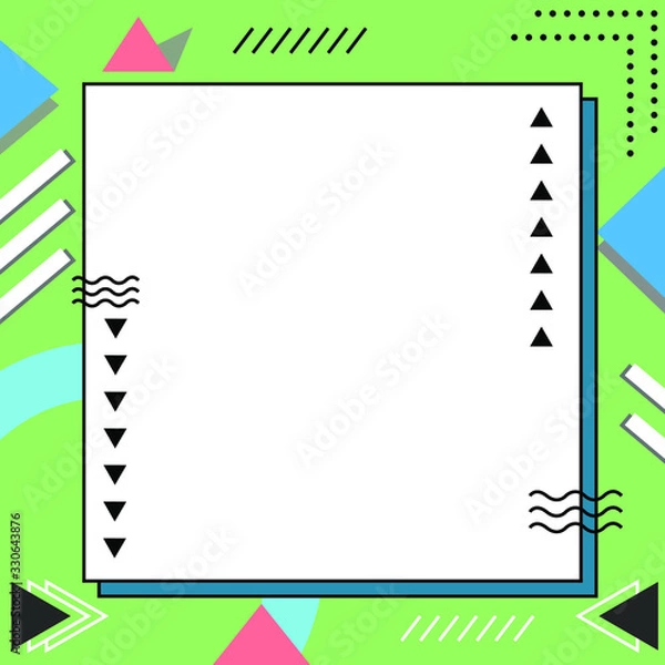 Fototapeta Minimal geometric background. Basic shapes compositions. Vector