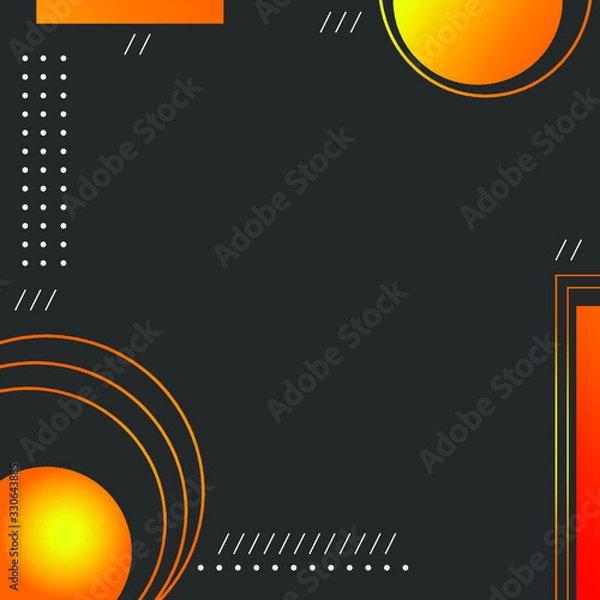 Fototapeta Minimal geometric background. Basic shapes compositions. Vector