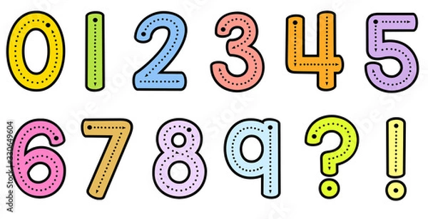 Obraz Teacher Font Trace Number Formation 
