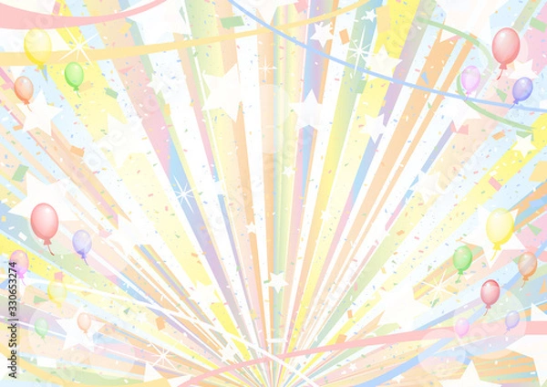 Obraz パステルカラー　デコレーション　背景