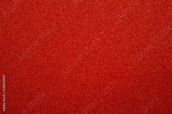 Fototapeta Cement Red plaster wall have rough surface concrete. For texture background images