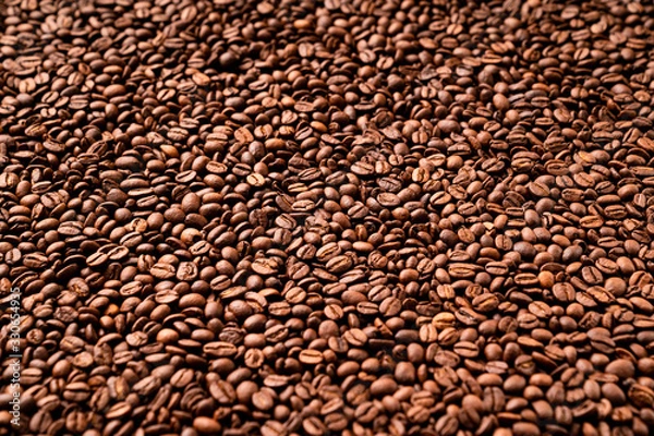 Obraz Close-up of roasted coffee beans