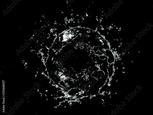 Fototapeta Abstract twister shape of water splash