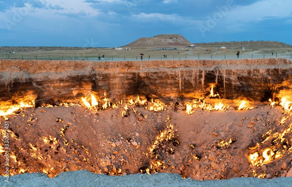 Obraz Darvaza Fire Crater Turkmenistan