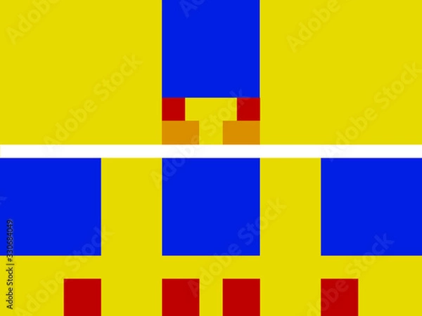 Fototapeta Vector abstract graphic design. Creative geometric wallpaper.