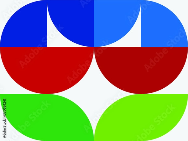 Fototapeta Vector abstract graphic design. Creative geometric wallpaper.