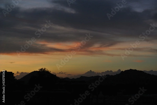 Obraz Magical clouds sky sunset