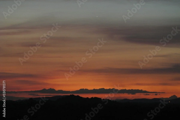 Obraz Beautiful orange sky