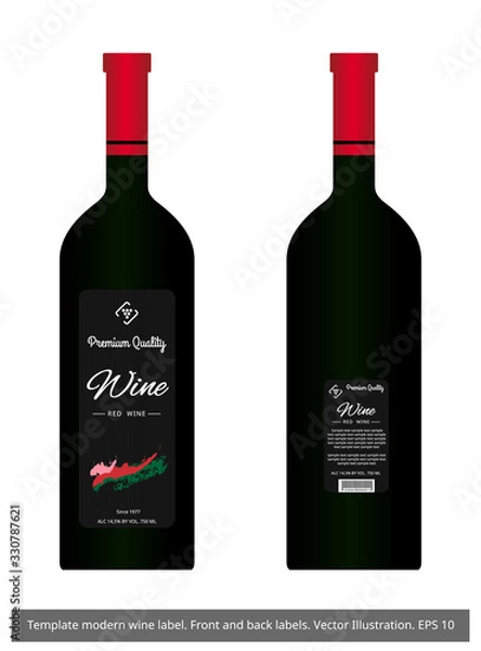 Obraz Wine Labels And Bottles.