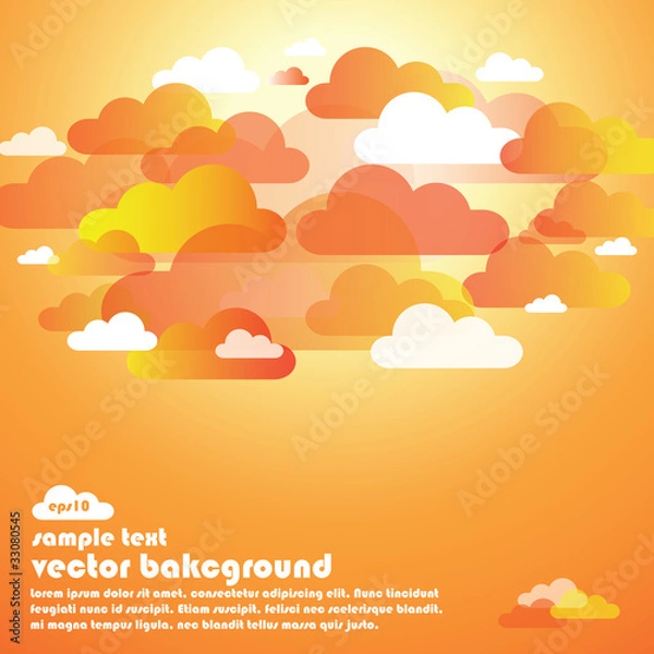 Fototapeta Abstract summer cloud background